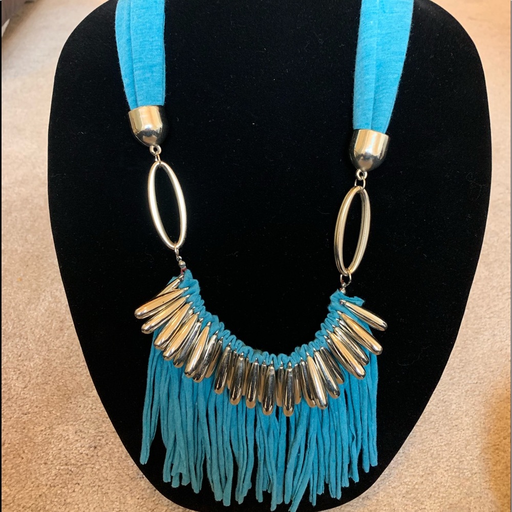 Blue Cloth necklace